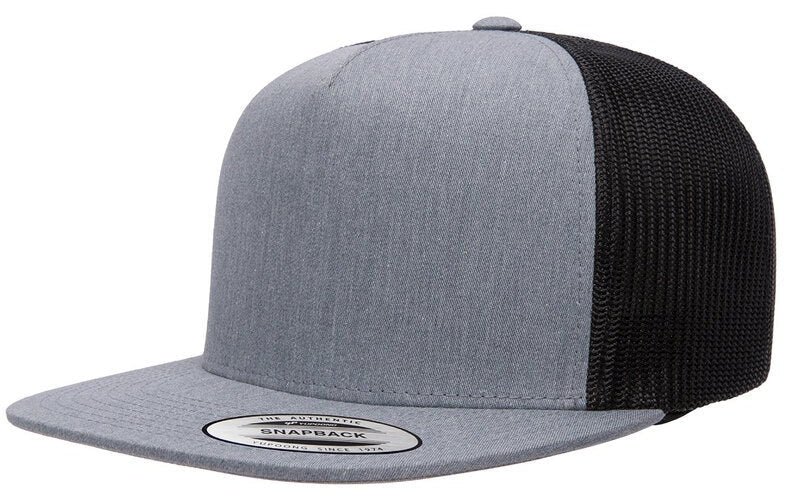 5-Panel High-Profile Classic Snapback Trucker Hat