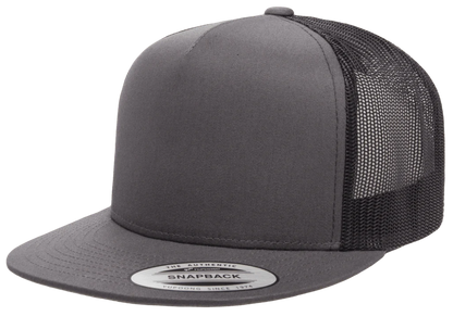 5-Panel High-Profile Classic Snapback Trucker Hat