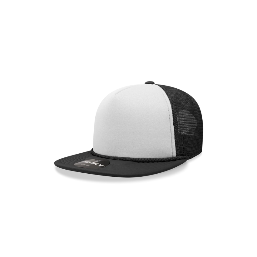 5-Panel Flatbill Foam Snapback Trucker Hat