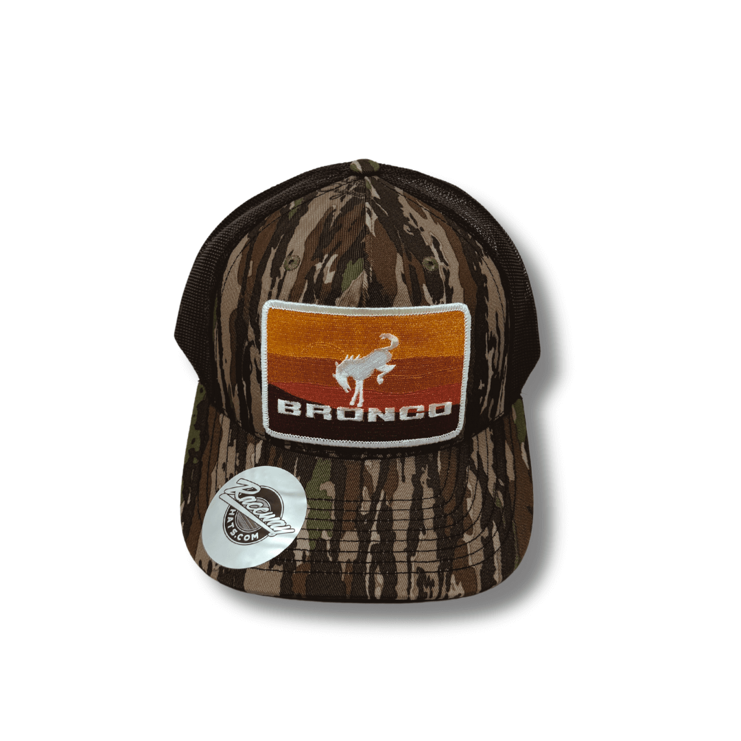 Readymade Vintage-Style Bronco Patch Pressed on Richardson 112PFP Trucker Hat