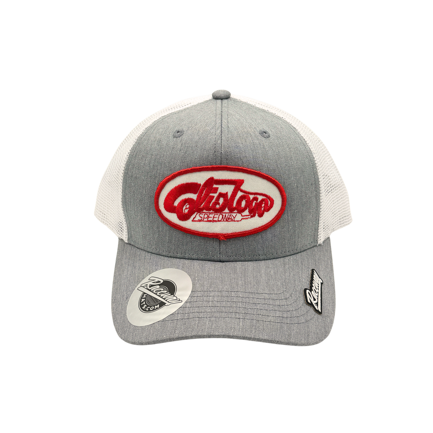 6-Panel Snapback Trucker Hat with Vintage Calistoga Speedway Patch