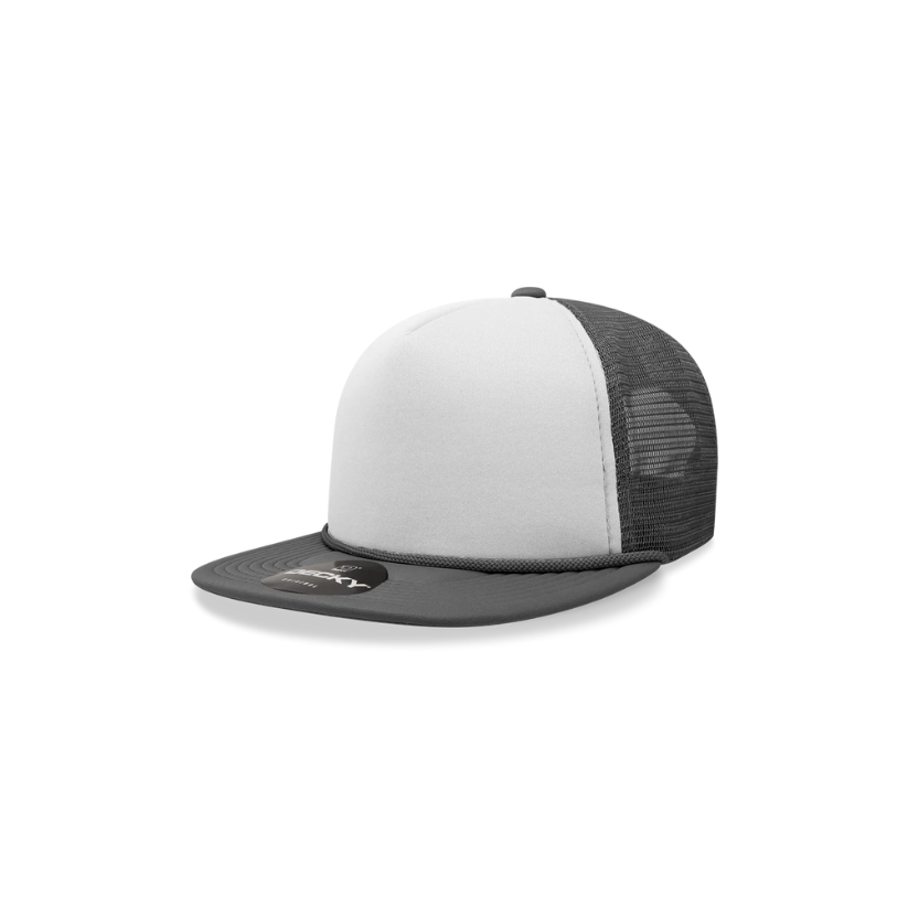 5-Panel Flatbill Foam Snapback Trucker Hat