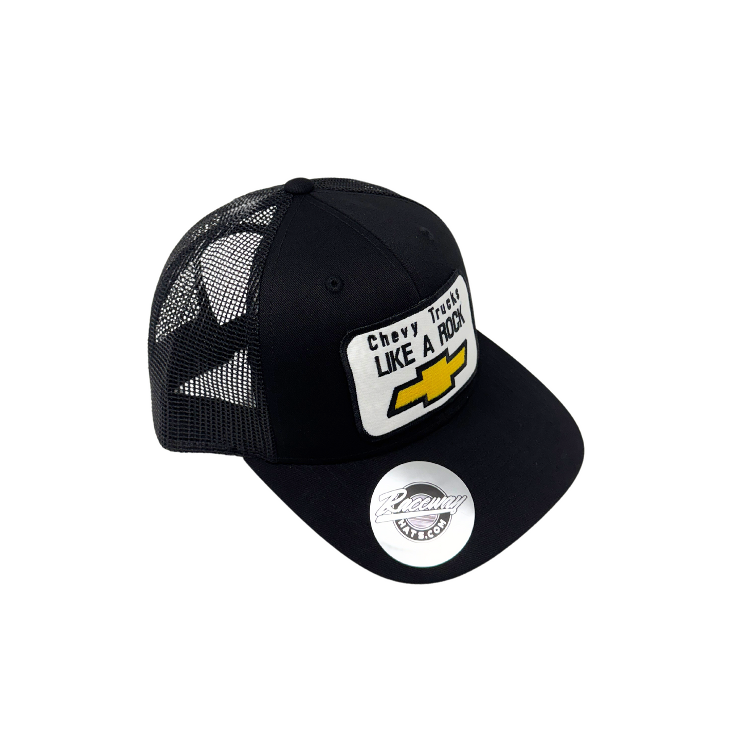 6-Panel Snapback Trucker Hat with Vintage-Style Chevy Truck Patch