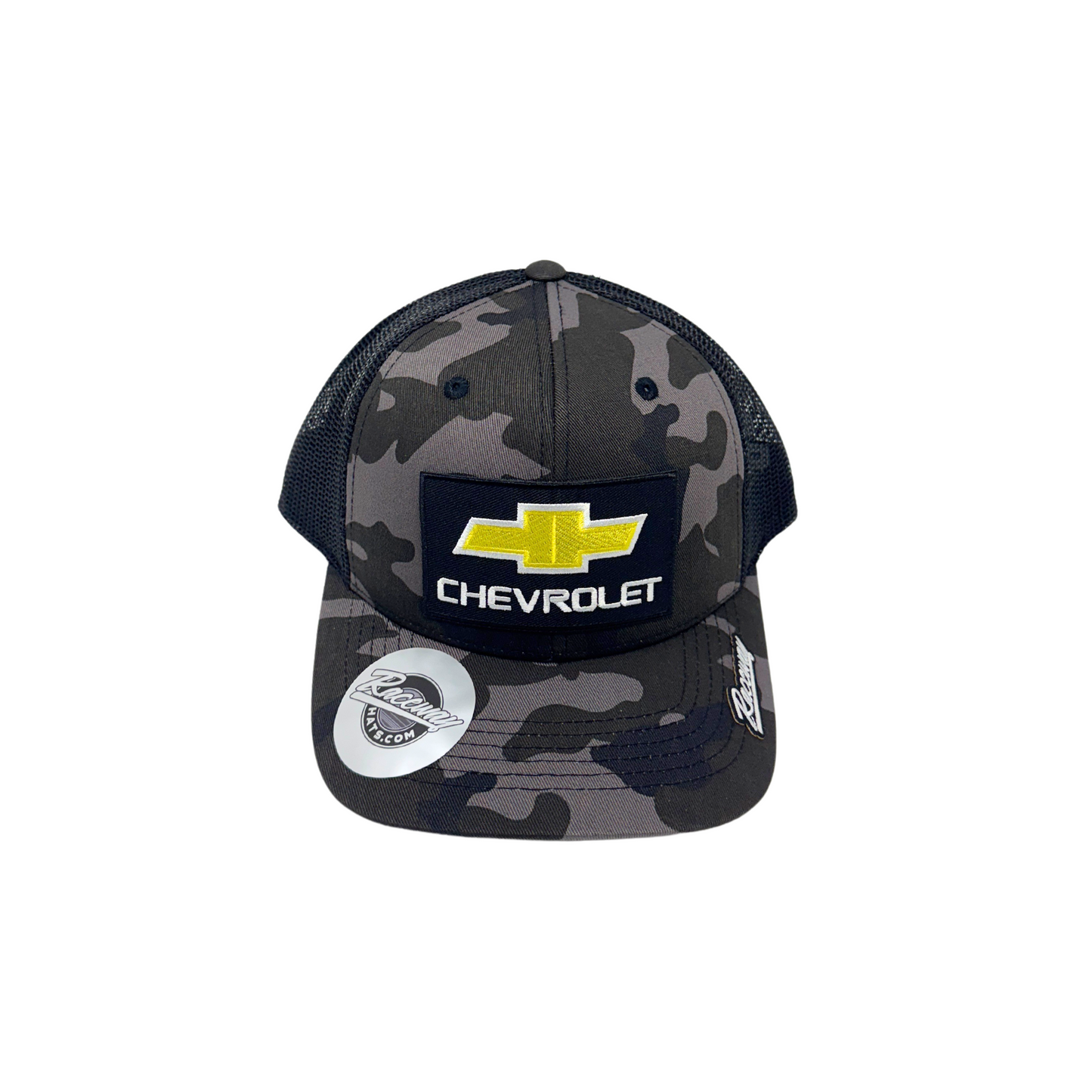 6-Panel Snapback Trucker Hat with Vintage-Style Chevrolet Patch