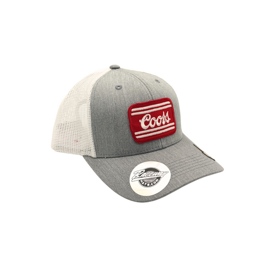 6-Panel Snapback Trucker Hat with Vintage Coors Beer Patch