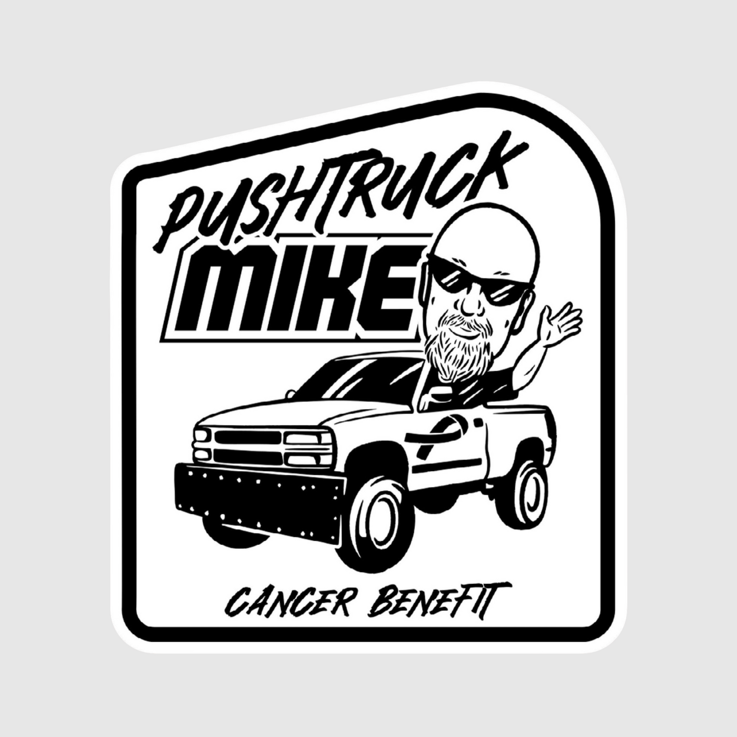 Pushtruck Mike Benefit 3" Decal