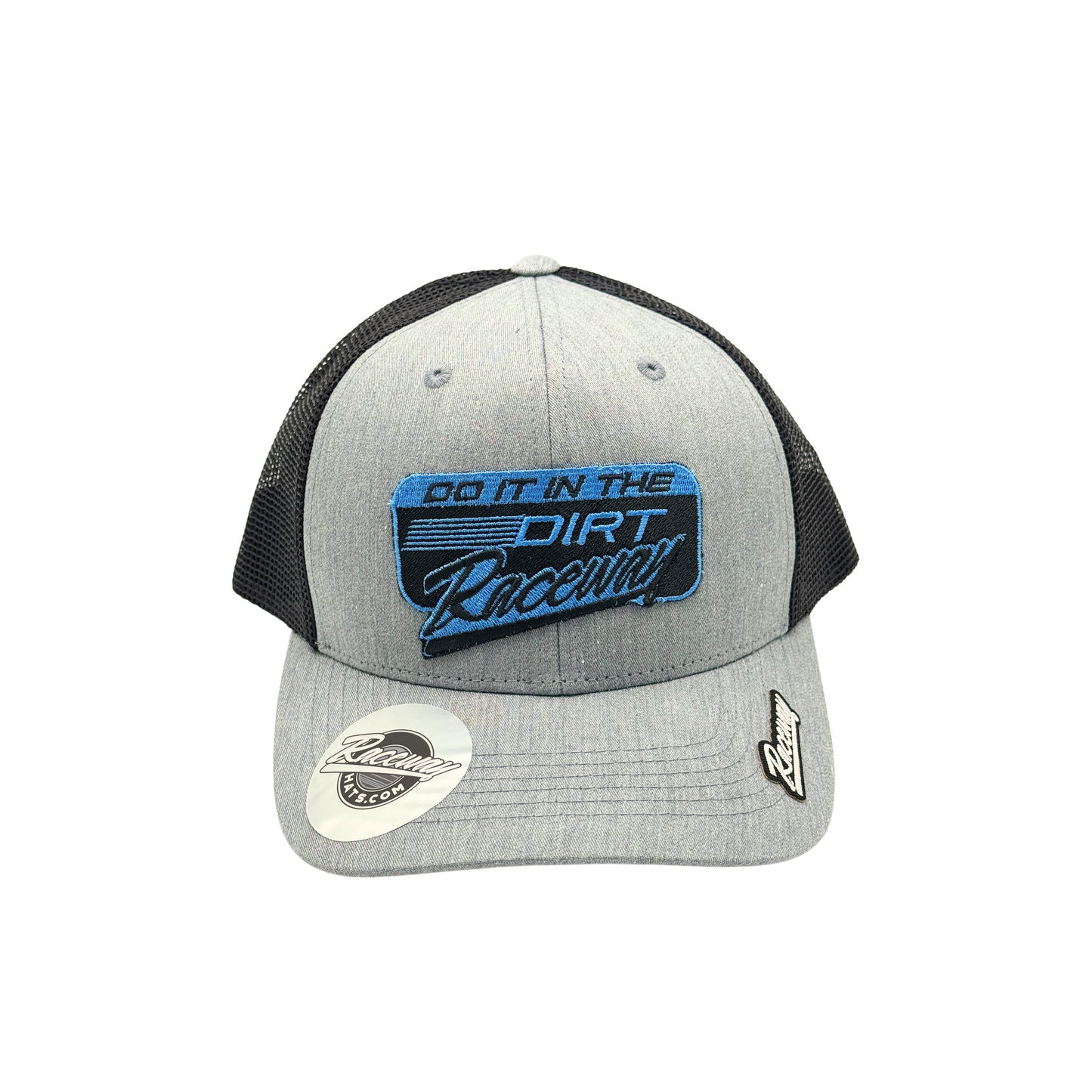 6-Panel Snapback Trucker Hat with Raceway Hats Do It In The Dirt Patch