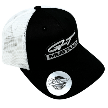 6-Panel Snapback Trucker Hat with Mustang GT Patch