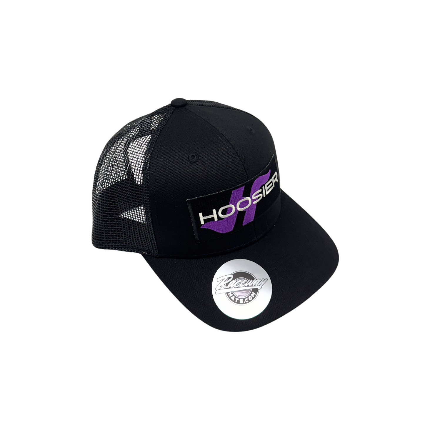 6-Panel Snapback Trucker Hat with Hoosier Racing Tire Patch