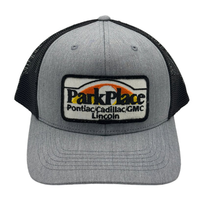 6-Panel Snapback Trucker Hat with Vintage Park Place Pontiac/Cadillac/GMC Patch