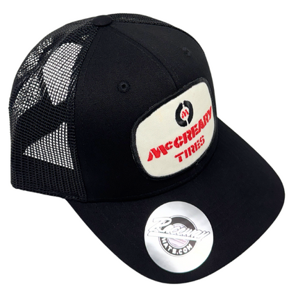 6-Panel Snapback Trucker Hat with Vintage McCreary Tires Patch