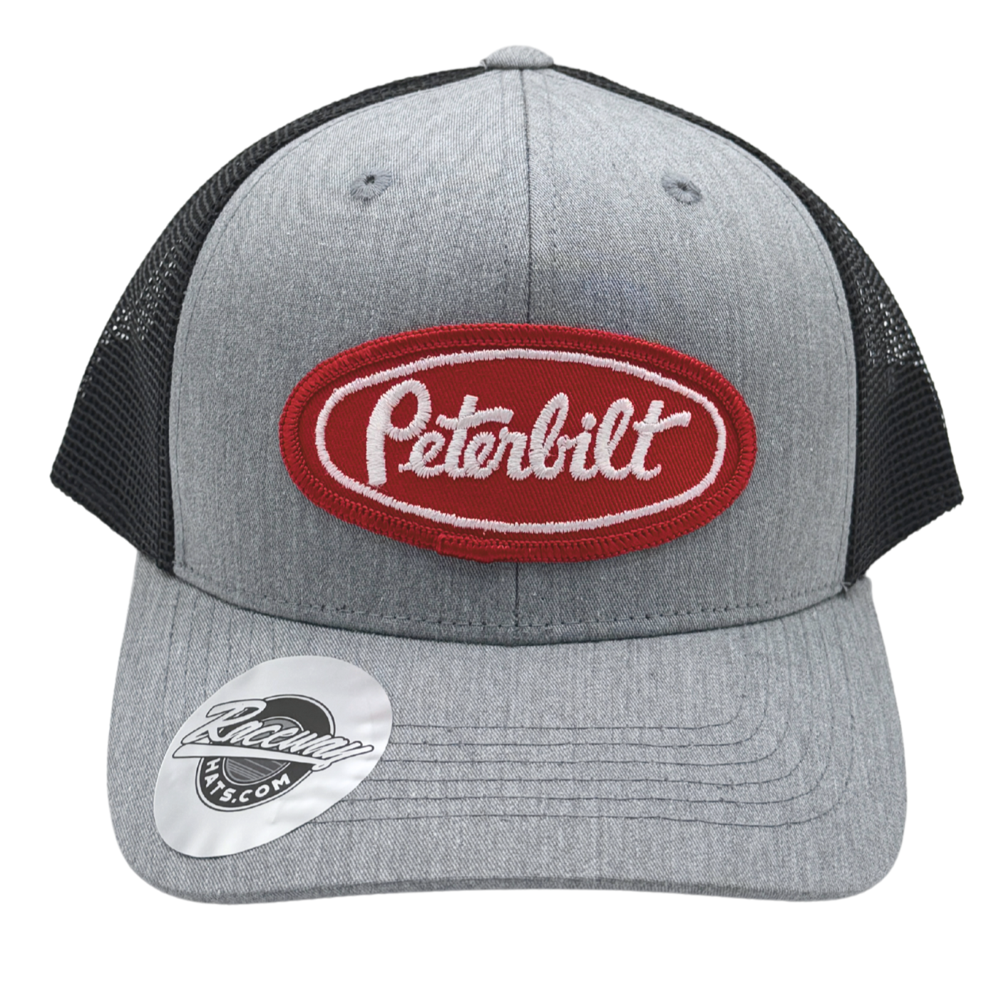 6-Panel Snapback Trucker Hat with Vintage Peterbilt Trucks Patch