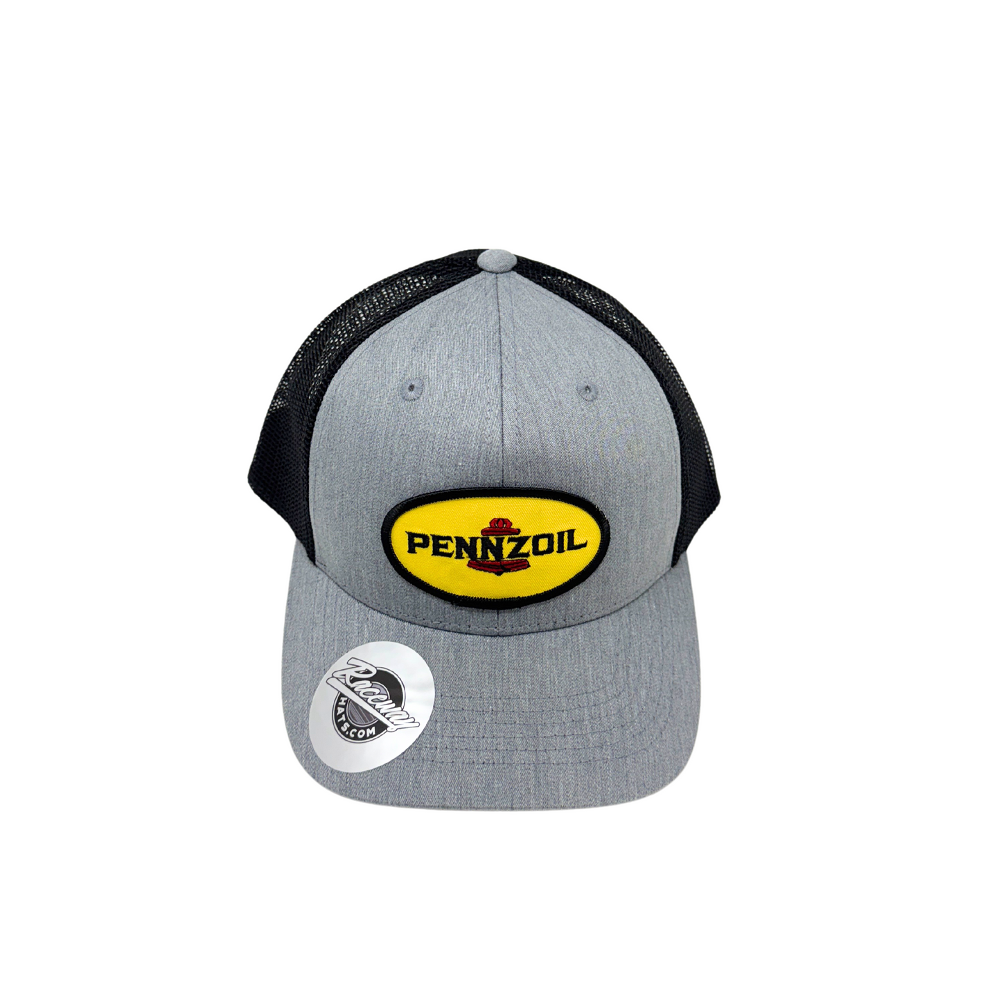 6-Panel Snapback Trucker Hat with Vintage Pennzoil Patch