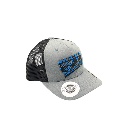 6-Panel Snapback Trucker Hat with Raceway Hats Do It In The Dirt Patch