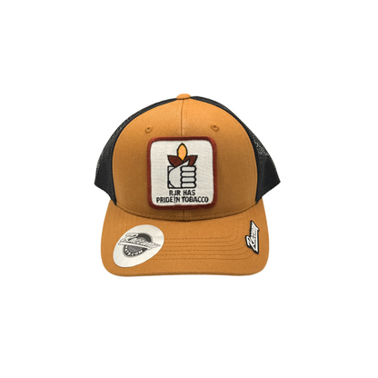 6-Panel Trucker Snapback Hat with Vintage RJR Tobacco Patch