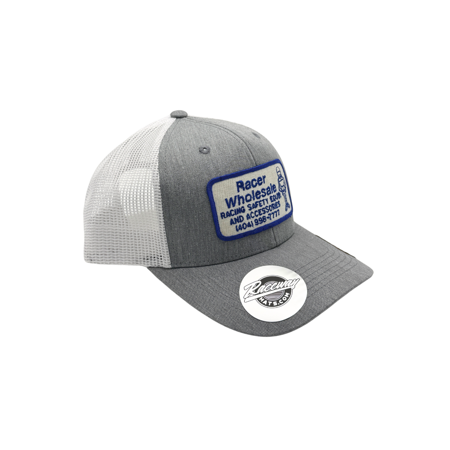 6-Panel Snapback Trucker Hat with Vintage Racer Wholesale Patch