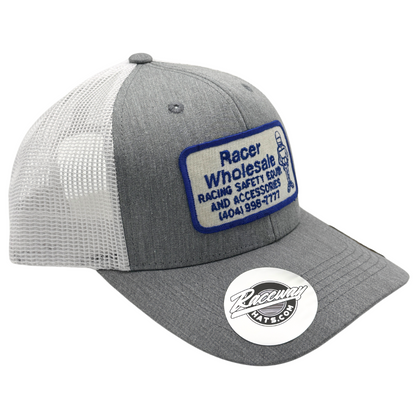 6-Panel Snapback Trucker Hat with Vintage Racer Wholesale Patch