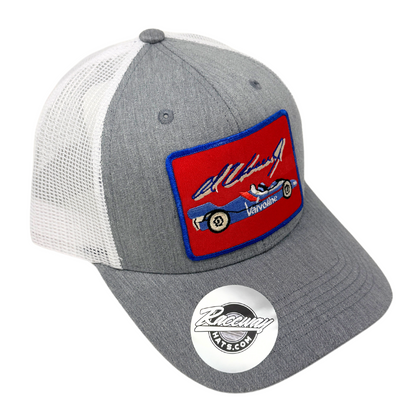 6-Panel Snapback Trucker Hat with Vintage-Style Al Unser Jr. Patch