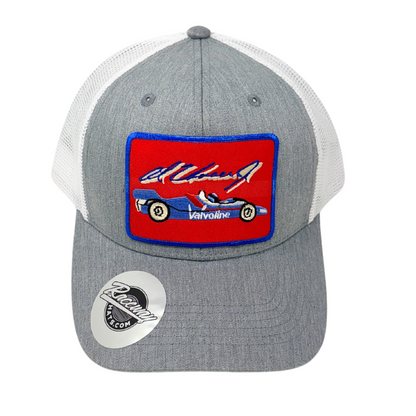 6-Panel Snapback Trucker Hat with Vintage-Style Al Unser Jr. Patch