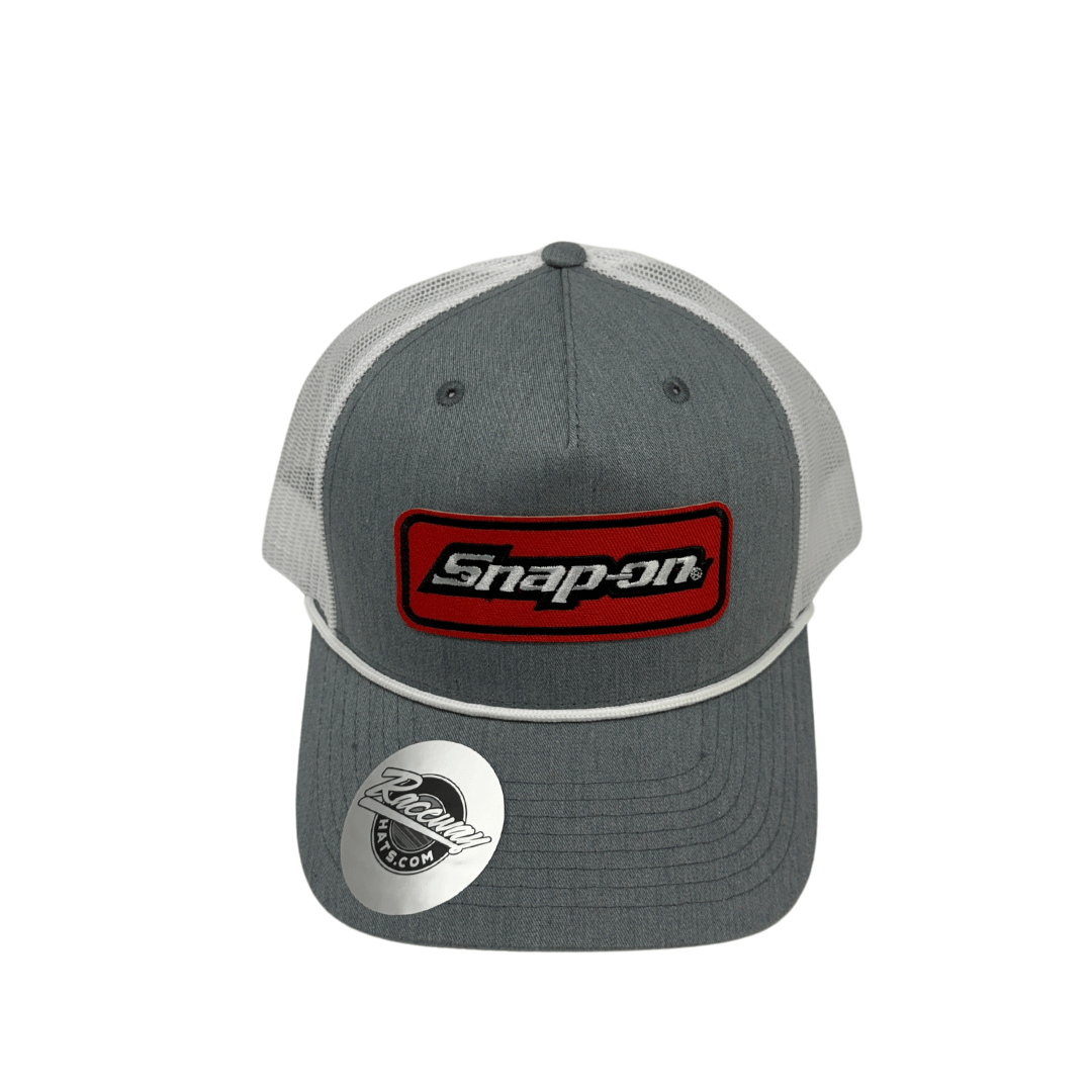 Readymade Vintage-Style Snap-On Patch Pressed on Richardson 112FPR Rope Trucker Hat