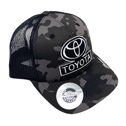 6-Panel Snapback Trucker Hat with Toyota Patch