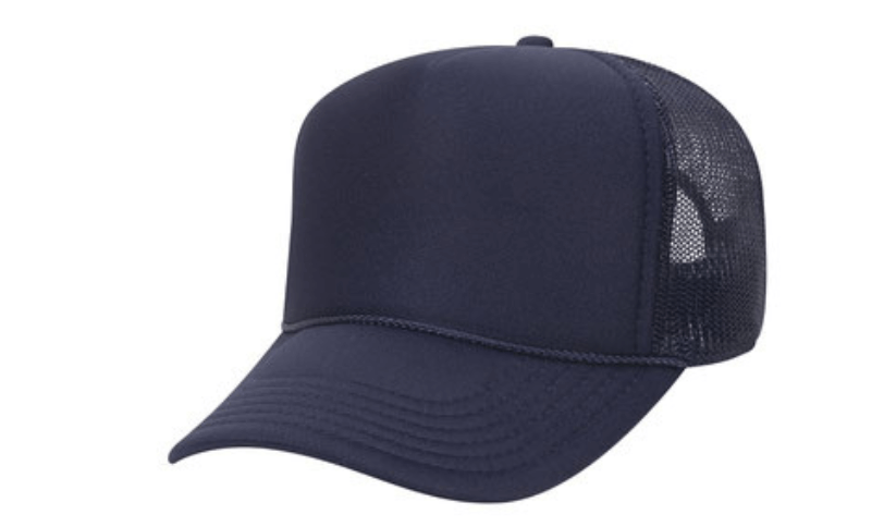 navy trucker rope hat