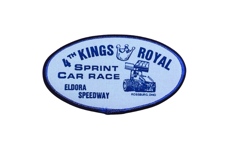 Vintage 1987 Eldora Speedway 4th Kings Royal Patches