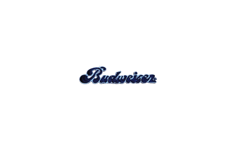 Vintage Script Budweiser Patch