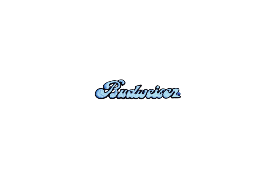 Vintage Script Budweiser Patch