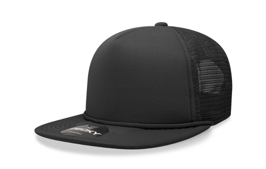 5-Panel Flatbill Foam Snapback Trucker Hat