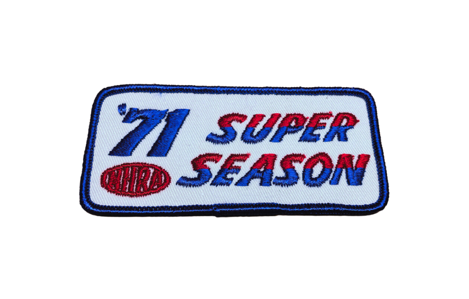 Vintage 1971 NHRA Super Season Patch