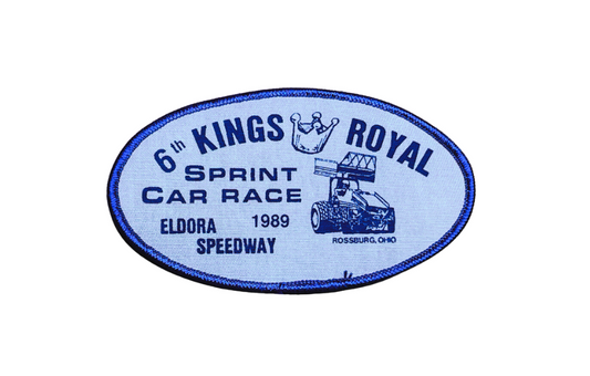 Vintage 1989 Eldora Speedway 6th Kings Royal Patch