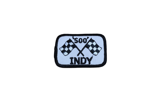 Vintage Indy 500 Crossed Flags Patch