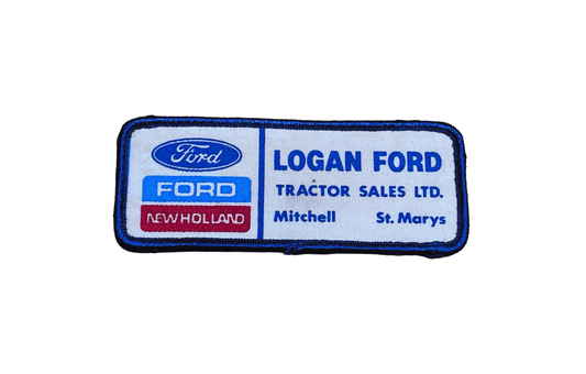 Vintage Logan Ford Tractor Sales Patch