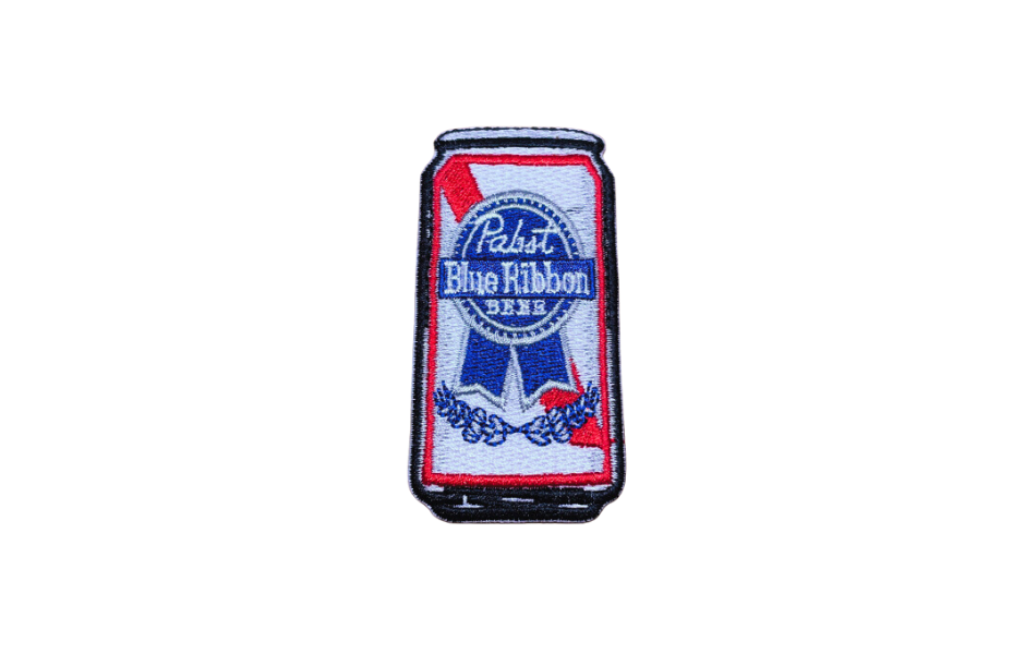 Vintage Style Pabst Blue Ribbon Beer Can Patch