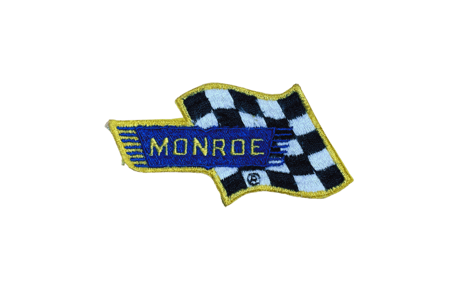 Vintage Monroe Shocks Checkered Flat Patch