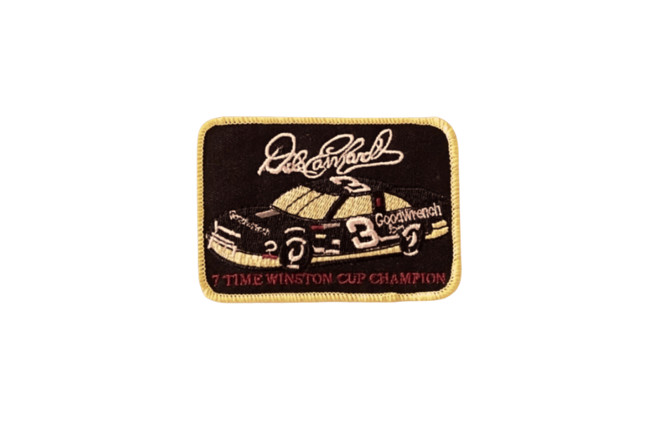 Vintage-Style Dale Earnhardt 7 Time NASCAR Champion Patch