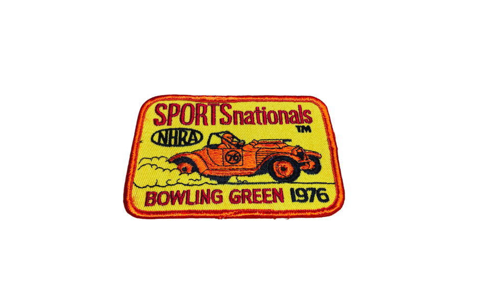 Vintage 1976 NHRA Bowling Green SPORTSnationals Patch