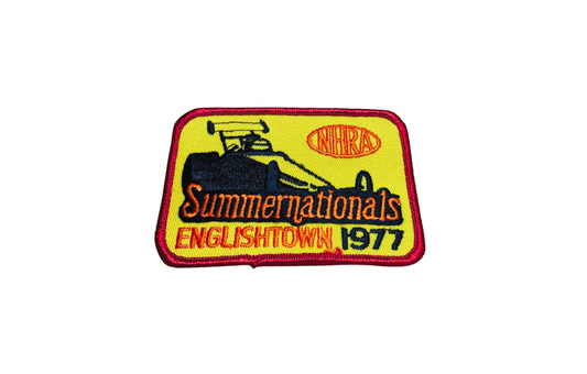 Vintage 1977 NHRA Englishtown SummerNationals Patch