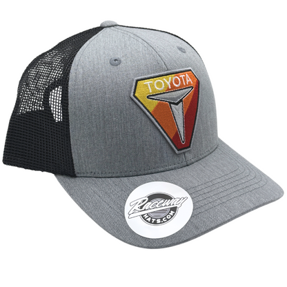 6-Panel Snapback Trucker Hat with Vintage-Style Toyota "T" Patch