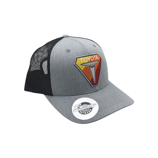 6-Panel Snapback Trucker Hat with Vintage-Style Toyota "T" Patch