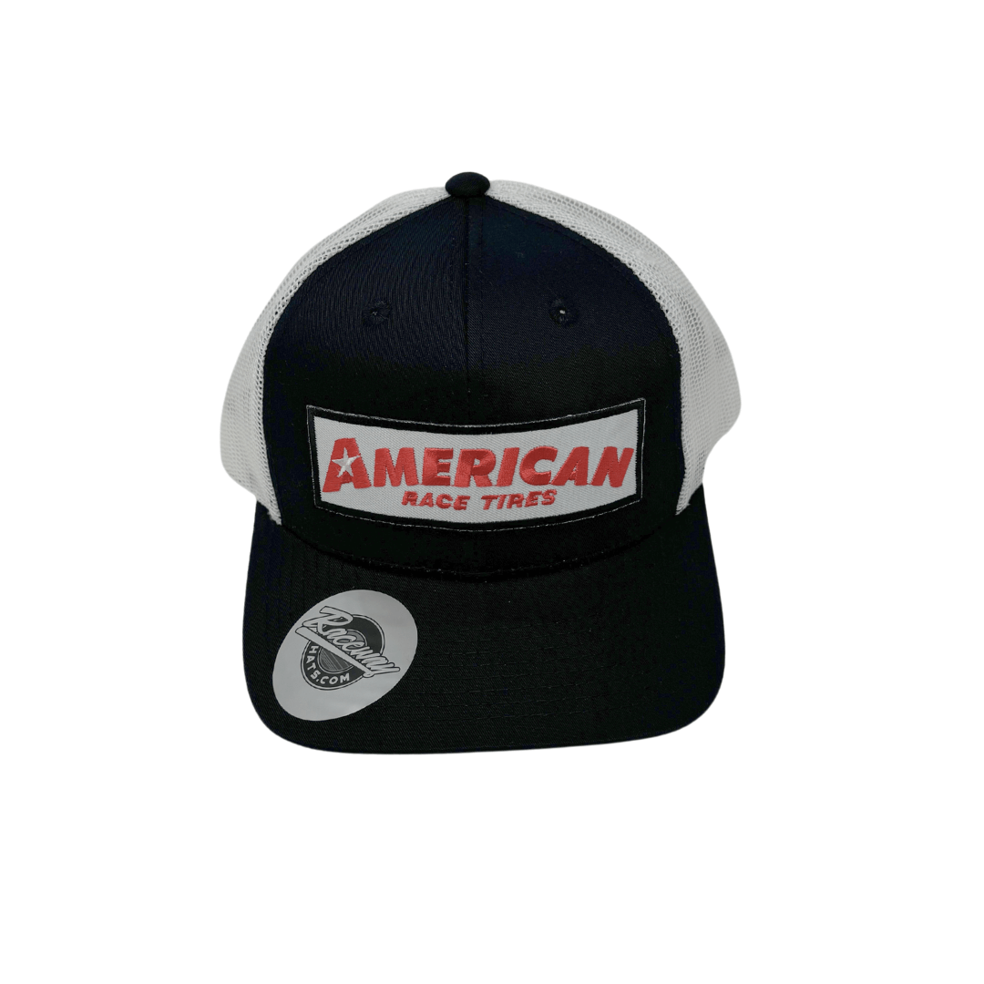 Readymade Vintage American Race Tires Patch Pressed onto Decky 6021 Trucker Hat