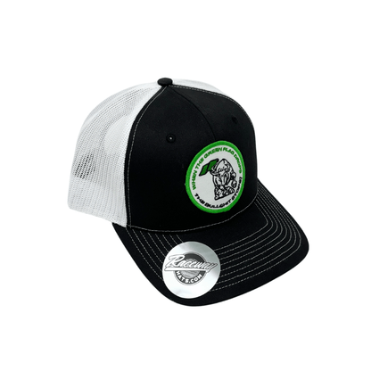 6-Panel Snapback Trucker Hat with "When The Green Flag Drops The Bullshit Stops" Patch