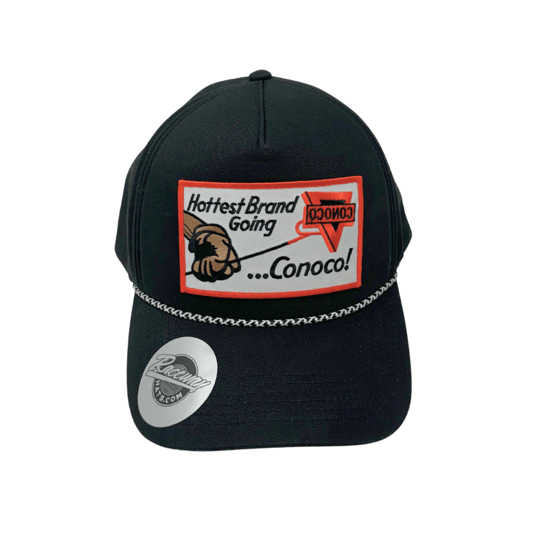 Readymade Vintage-Style Conoco Patch Pressed on Sportsman SP1300 5-Panel Heritage Rope Hat