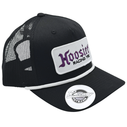 5-Panel Rope Snapback Trucker Hat with Hoosier Racing Tire Logo