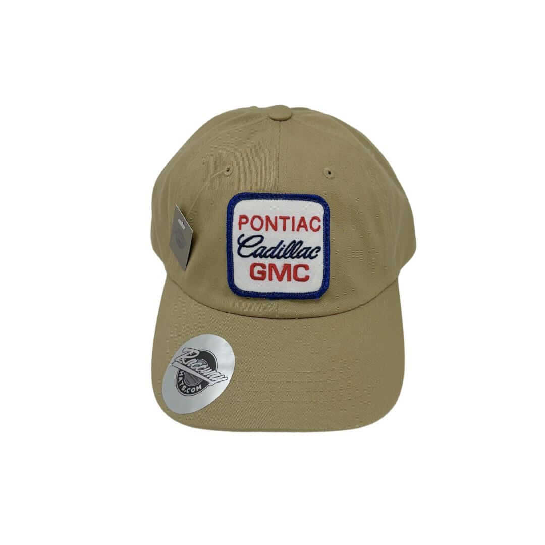 Vintage Pontiac Cadillac GMC Patch on New Yupoong 6245CM Dad Hat