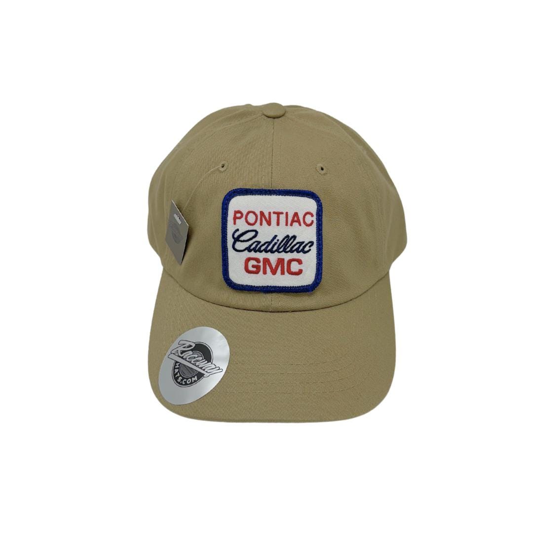 Vintage Pontiac Cadillac GMC Patch on New Yupoong 6245CM Dad Hat