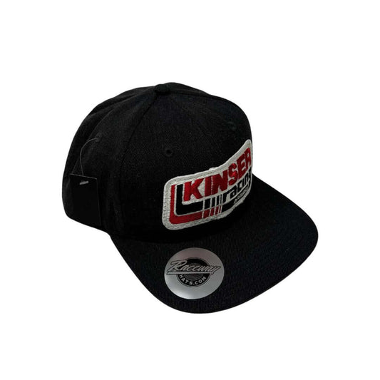 Readymade Vintage Kinser Racing Apparel Patch Stitched on Pacific P750 Wool Blend Heather Snapback Hat