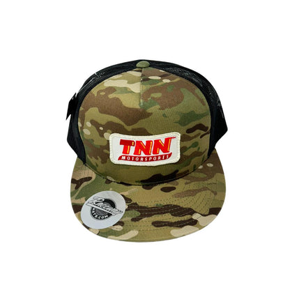 Readymade TNN Motorsports Patch on Yupoong Classics 6006 5-Panel Flatbill Trucker Hat