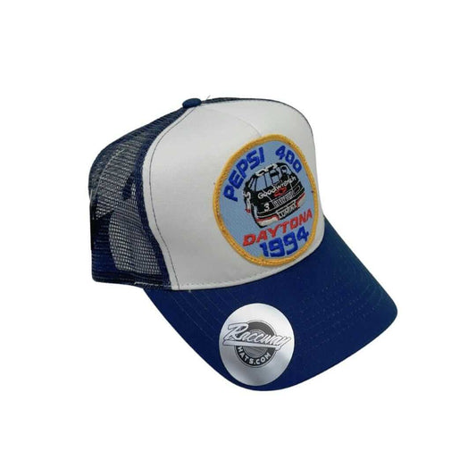 Vintage 1994 Daytona Pepsi 400 Patch Stitched on to New Mega Cap 6886 Mesh Back Trucker Hat